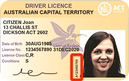 ACT Driver Licence