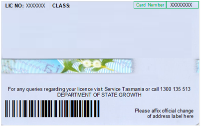 Tas Driver Licence