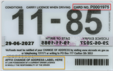 Vic Driver Licence 2