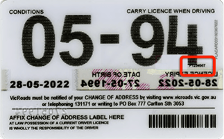 Vic Driver Licence 1